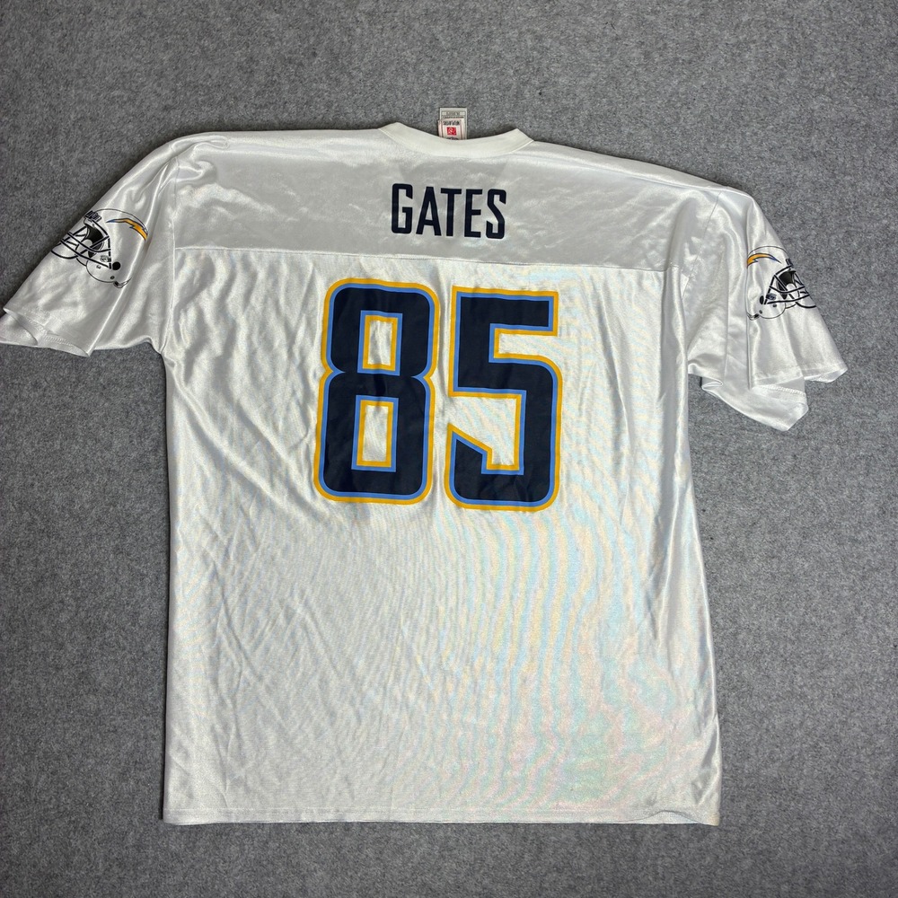 NFL Players San Diego Chargers Antonio Gates 85 Jersey White Vintage 2XL